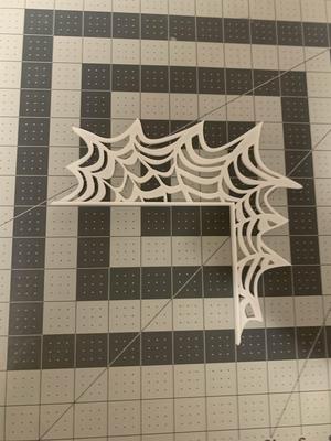 Halloween spider web door corner *fixed*