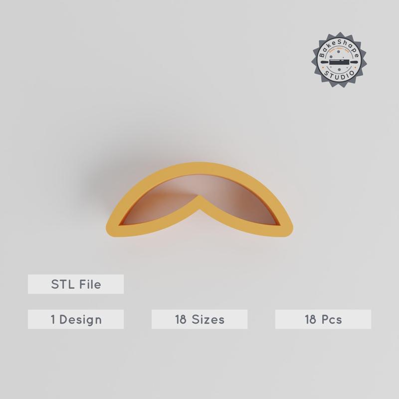 Moustache Shape Cutter Set, 18 Sizes, Perfect for Cookies, Fondant & Clay PRODUCT_258