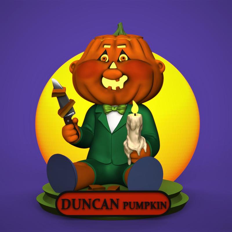 DUNCAN Pumpkin -Garbage Pail Kids