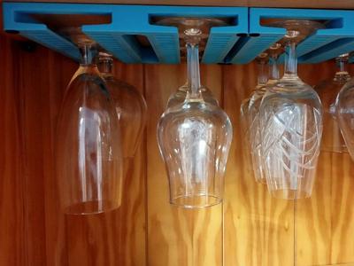 Stackable Wine Glass Shelf Organizer V2 A1MINI