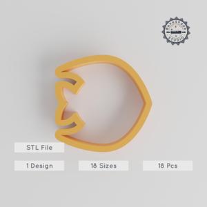 Fish Shape Cutter Set, 18 Sizes for Cookies, Fondant & Clay, Marine Travel Holiday Theme PRODUCT_2749