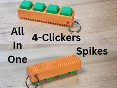 4 Button Pain and Clicky Stim ASMR Sensory Fidget