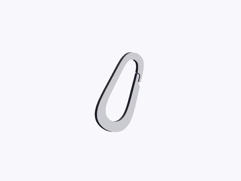 O Hook Carabiner (04) Reinforced Skinny Link