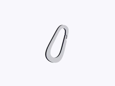 O Hook Carabiner (04) Reinforced Skinny Link
