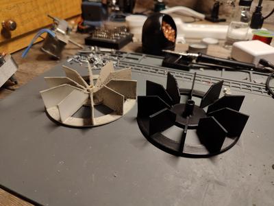 Replacement Bathroom Fan Impeller (3/16" diameter shaft)