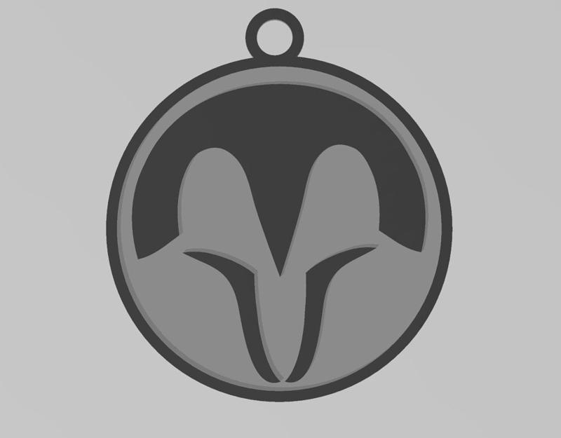 Star Wars Bo Katan Nite Owls Emblem Keychain