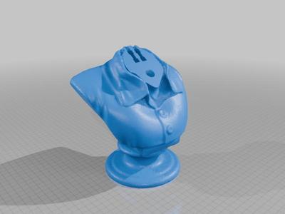Shakespeare Bust for hidden button