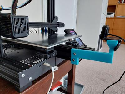 Aquila (Ender 3) front mounted webcam holder/mount