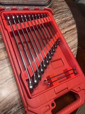 Icon 14 piece wrench organizer for slim low profile milwaukee packout