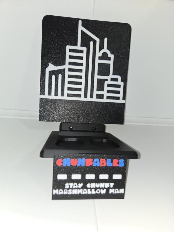 Stay Chunkt Multicolor Nameplates and Backer