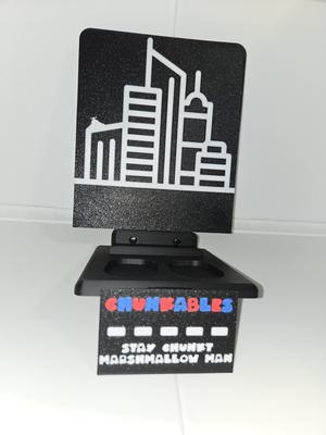 Stay Chunkt Multicolor Nameplates and Backer