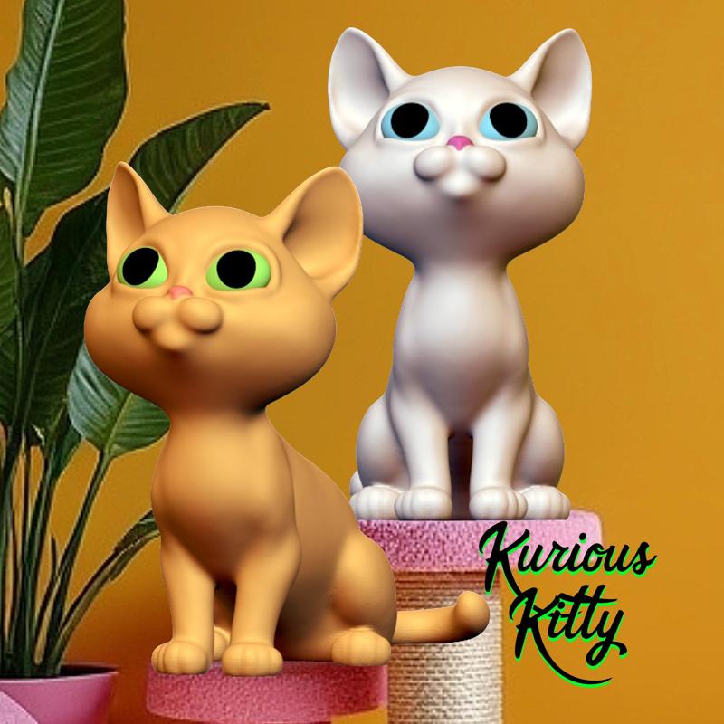 Curious Kitten Figurine