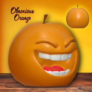 Obnoxious Orange Figurine Funny Fruit Decor