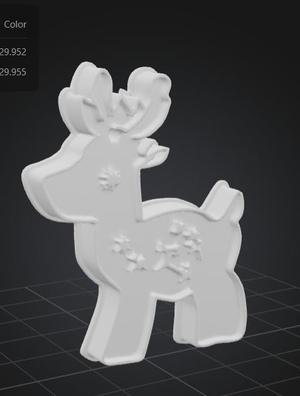 Happy Reindeer Cookie Cutter