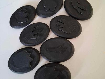 Dino stamp stones