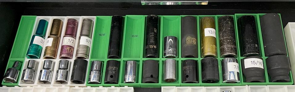 1/2" Drive Magnetic Modular Socket Trayss