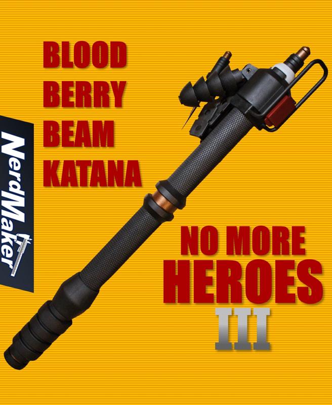 Travis Touchdowns Blood Berry Beam Katana - No More Heroes