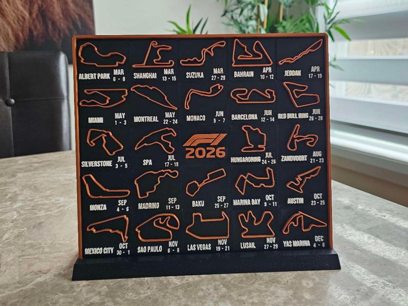 2026 F1 Calendar - Fully Interchangeable