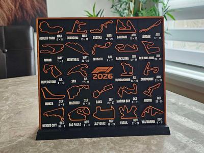 2026 F1 Calendar - Fully Interchangeable