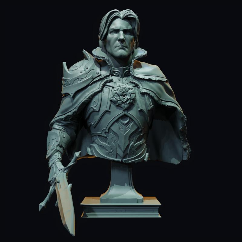 Bastian Steelwhisper, The Rose Knight - BUST