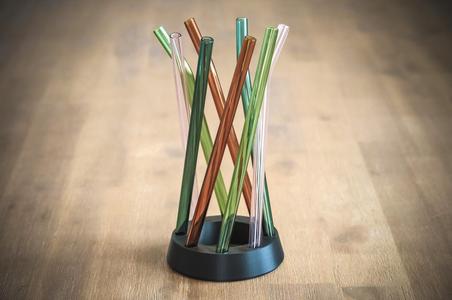Glass Straw Stand - Parametric Hyperboloid