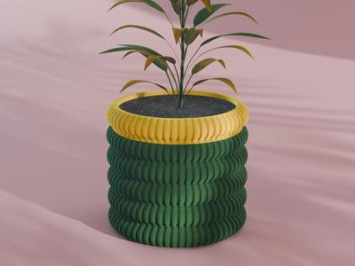Sora Planter Pot, Striped | Small, Medium, Large | Self Watering and Drip Tray 
