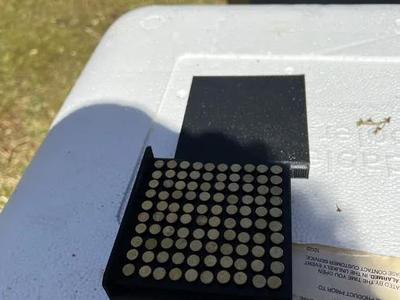 45 Long Colt slide top ammo storage box