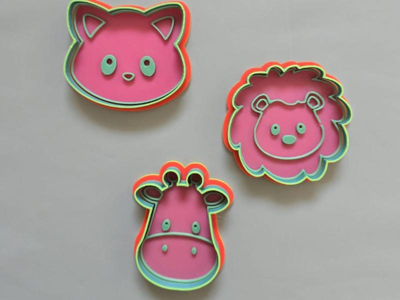Kawaii Cute Animal Playdoh Cookie Cutter Clay Fun