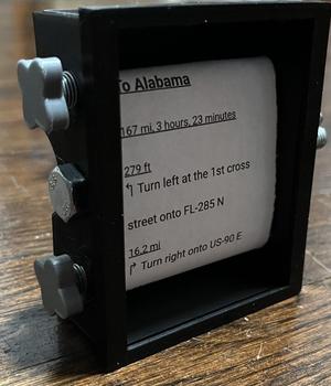 Motorcycle Roll Chart Holder