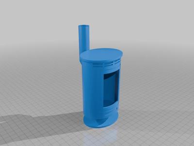 Model of a Fireplace - Wood Burner - Oven - Kaminofen - Gift box V1.2