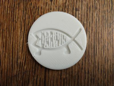 Darwin Fish Coin