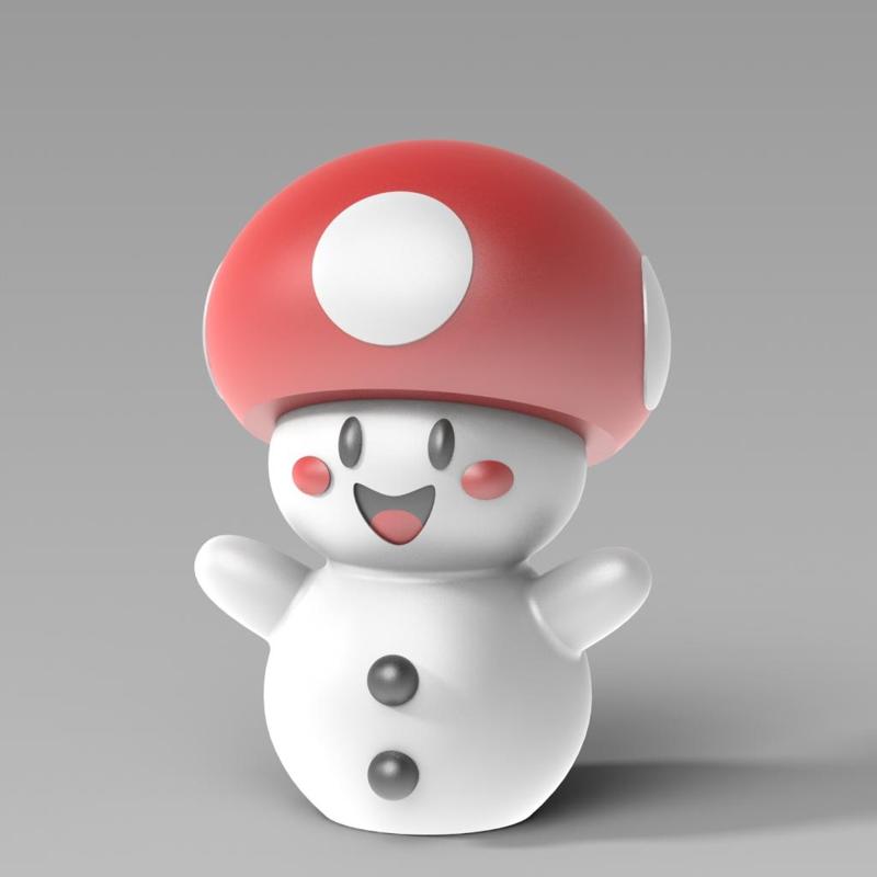 Toad snowman - multipart