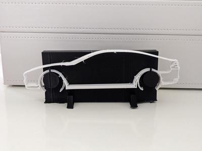 Aston Martin Rapide Outline Sideview Display