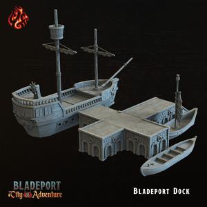 Bladeport Docks, Cargo Ship and Boats