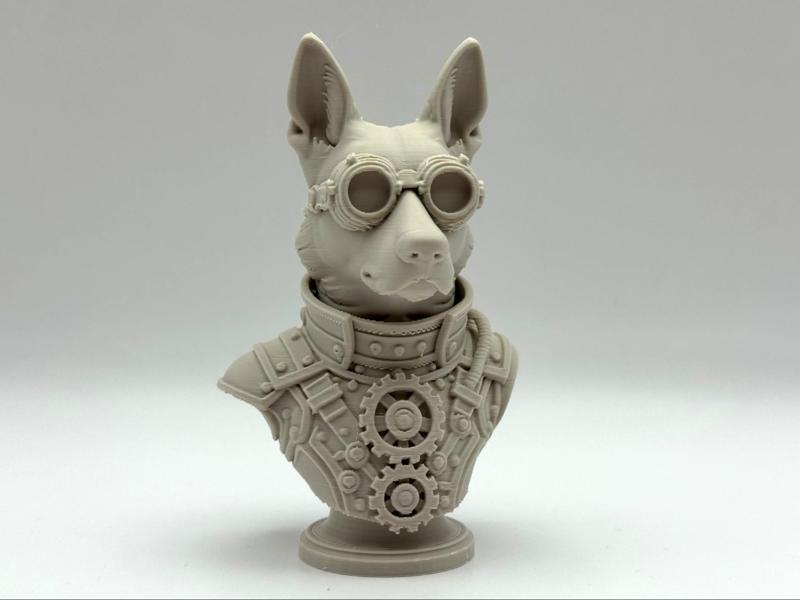 Steampunk German Shepherd Bust