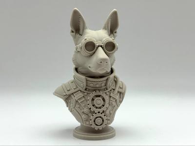 Steampunk German Shepherd Bust