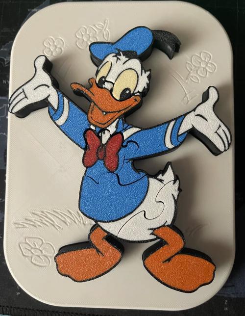 AMS - Donald Duck - insert puzzle for kids - AMS