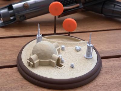 Star Wars Diorama - Lukes Home on Tatooine