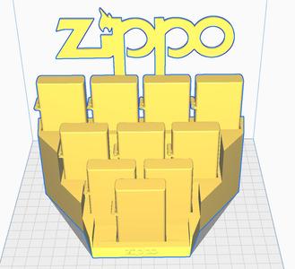 Zippo Display Floating Logo