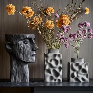 Timeless Gaze & Timeless Terrain Vase Set: A Perfect Fusion of Art and Texture