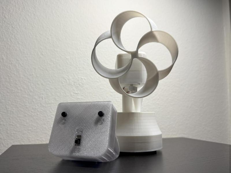 Cyberbricks-powered desktop fan