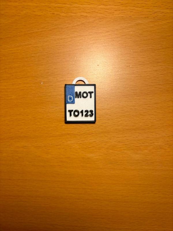 Motorrad Nummernschild