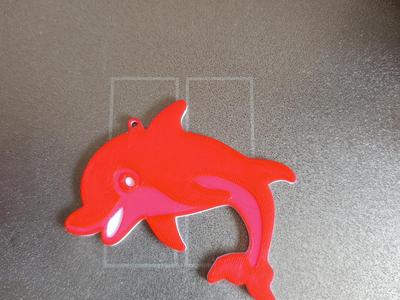 Two-tone dolphin pendant without AMS