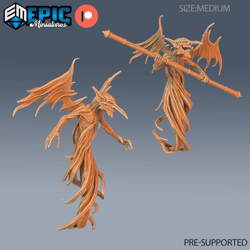 Air Mephit Set / Evil Imp / Winged Humanoid / Wind Elemental / Flying Encounter