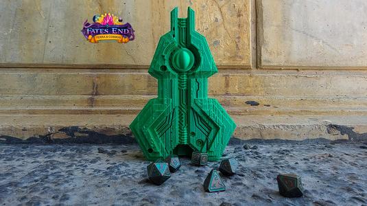 Alien Obelisk Dice Tower - SUPPORT FREE!