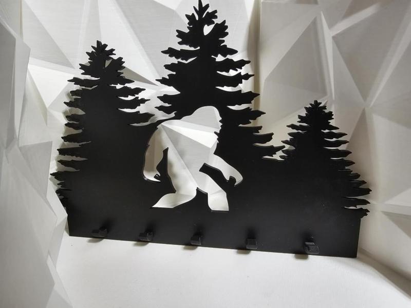 Sasquatch Key holder with and W/O holes