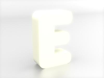 Decorative letters A-Z (Rounded), LED light
