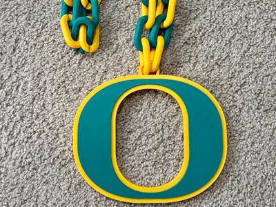 Oregon Ducks “O” logo chain