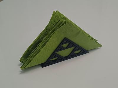 Sierpinski napkin holder