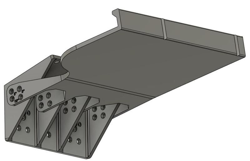 Simlab GT1 Evo - Wheel Deck Brace (and optional Keyboard Tray)